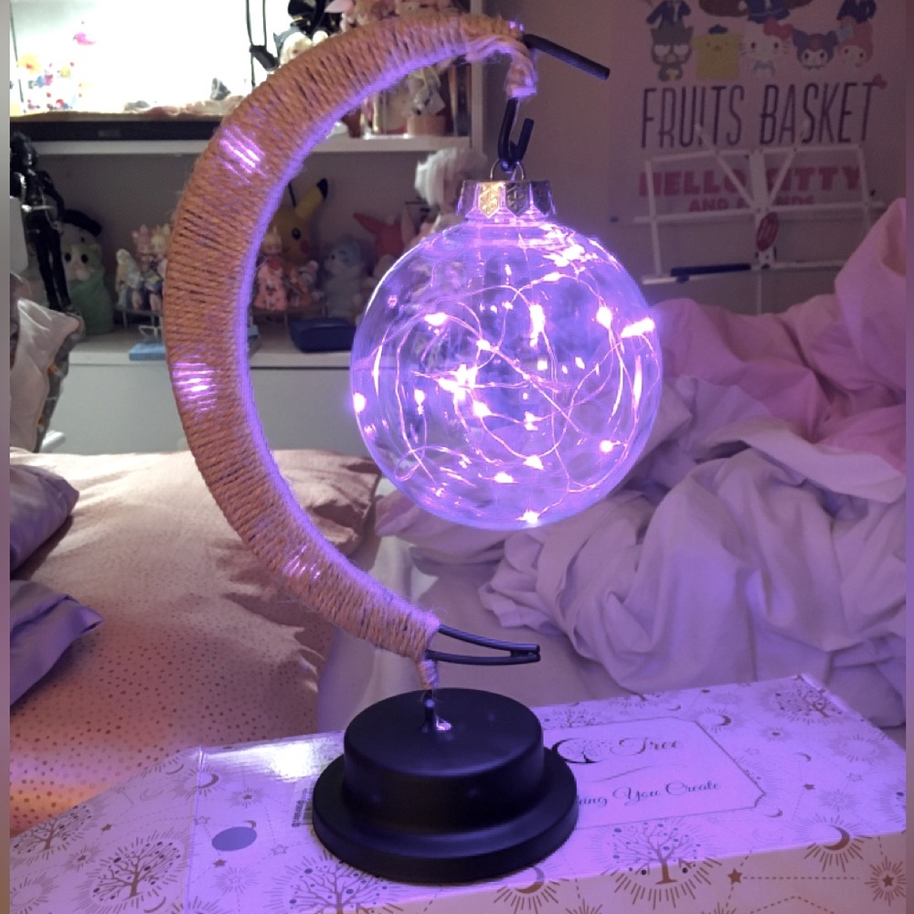 Enchanting Purple Lunar Lamp New in Box (batteries included)
